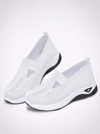 Damen Freizeit-Sneaker – Knit Slip-On mit Cutouts