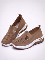 Damen Freizeit-Sneaker – Knit Slip-On mit Cutouts