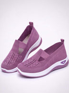 Damen Freizeit-Sneaker – Knit Slip-On mit Cutouts