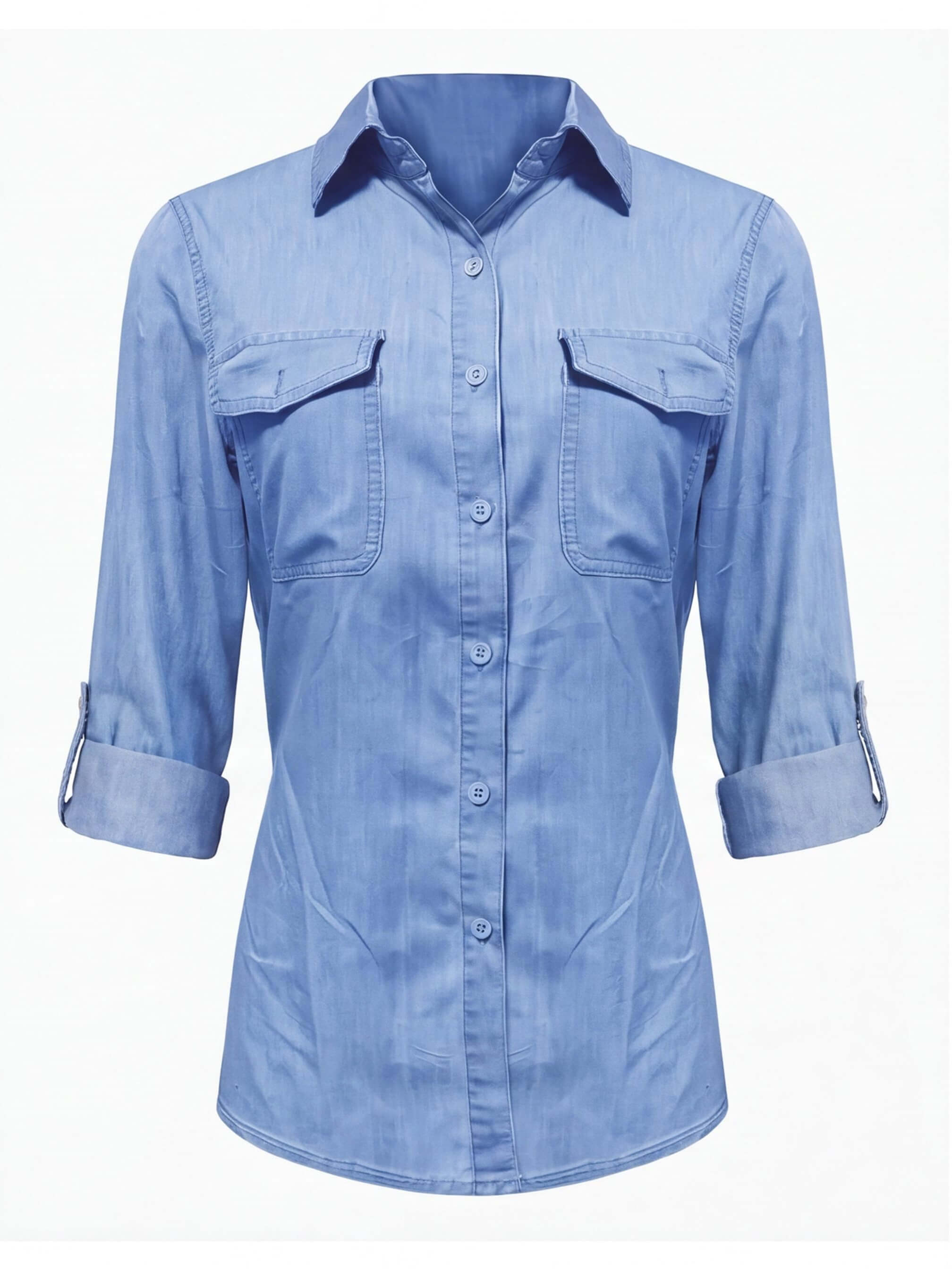 Damen Oversized Denim Hemd