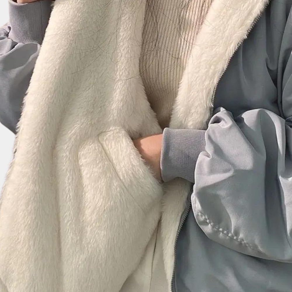 Damen Bequeme Oversized Winterjacke - Warm & Modern