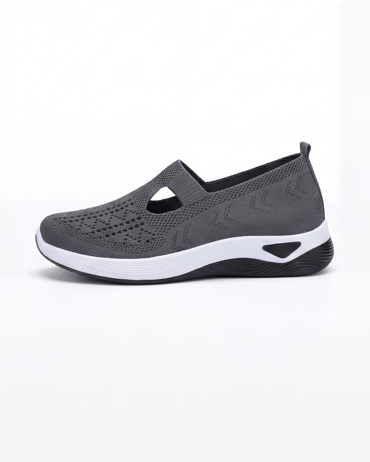 Damen Freizeit-Sneaker – Knit Slip-On mit Cutouts