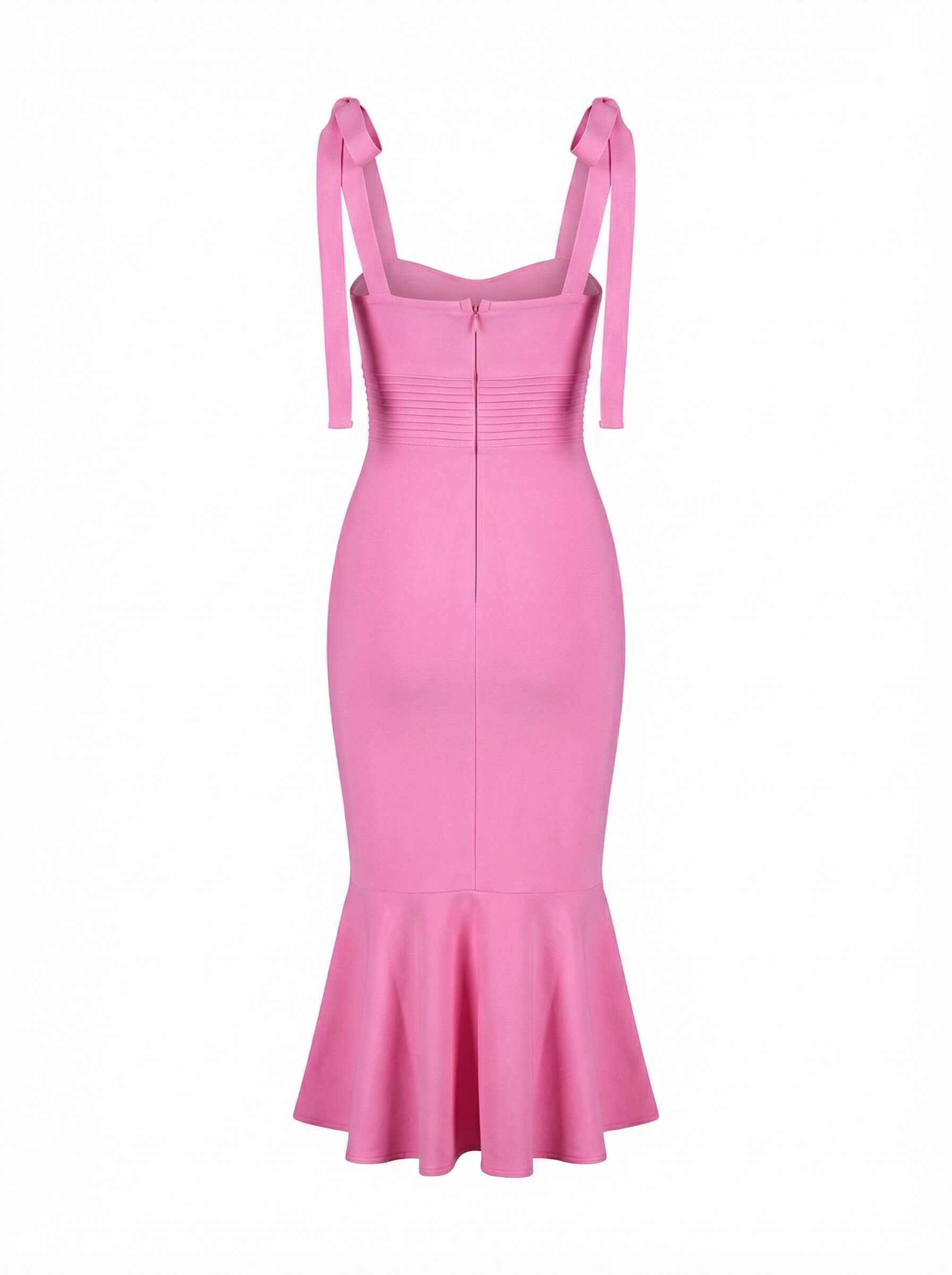 Amara Fishtail-Bandagekleid – Candy Pink