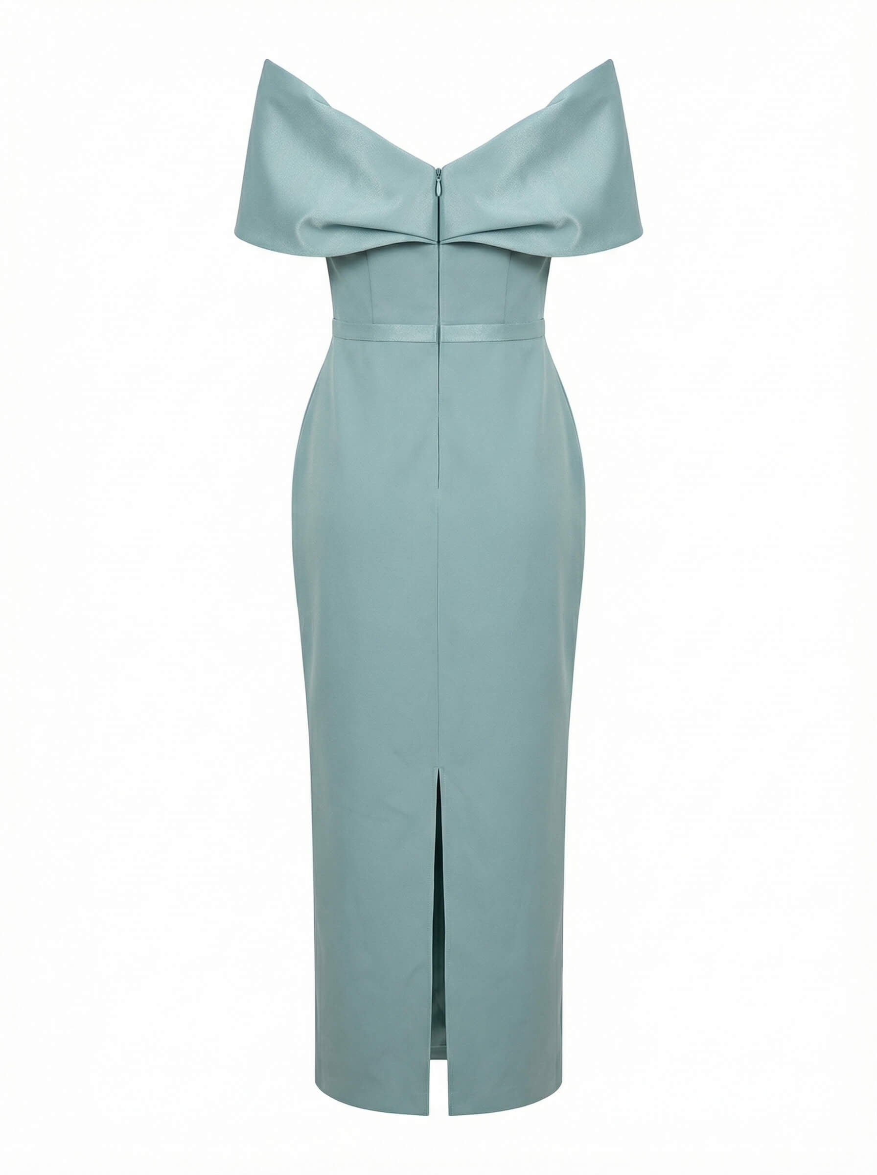 Celeste Bardot Maxikleid – Sea Mist