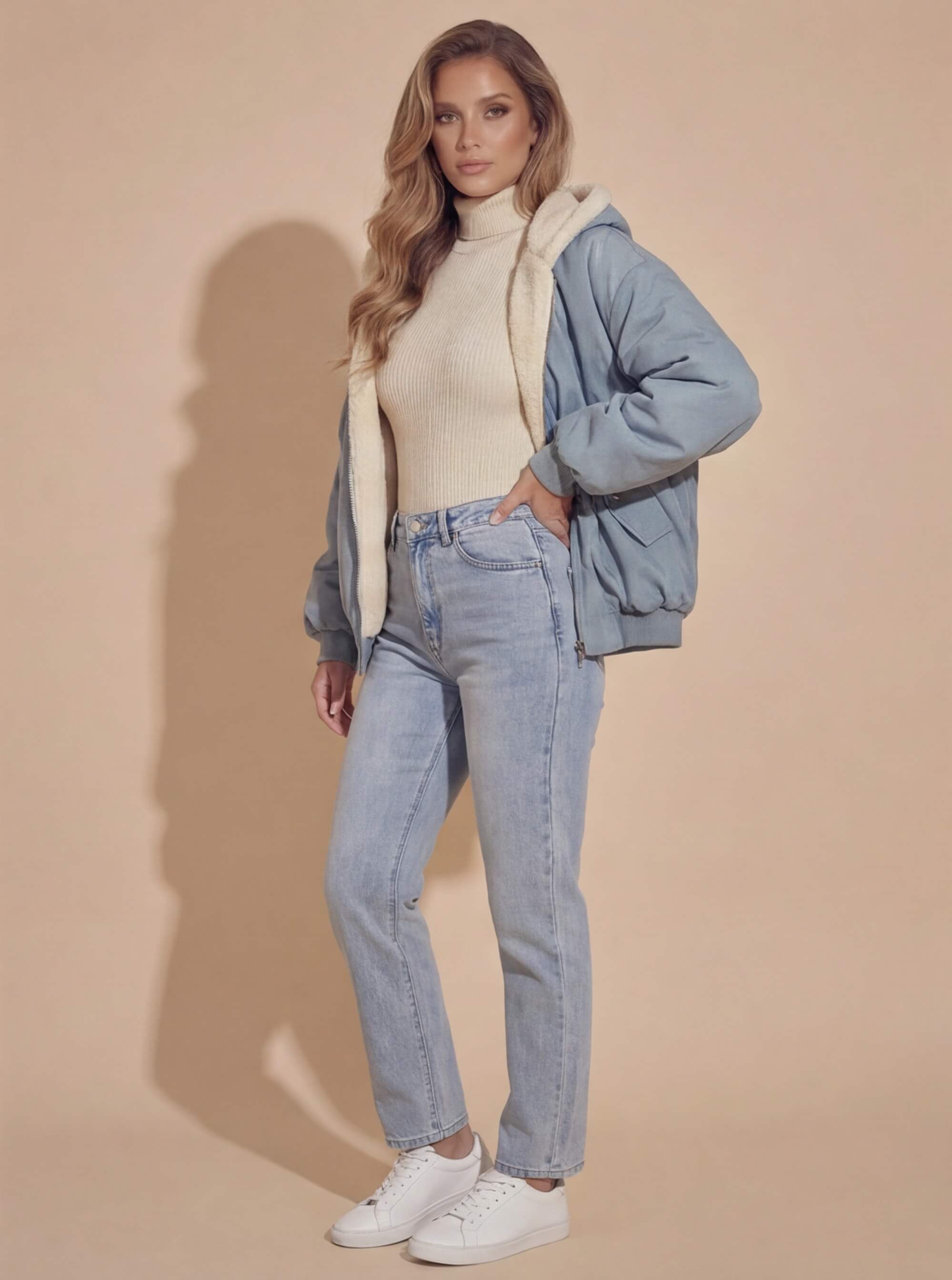 Damen Bequeme Oversized Winterjacke - Warm & Modern