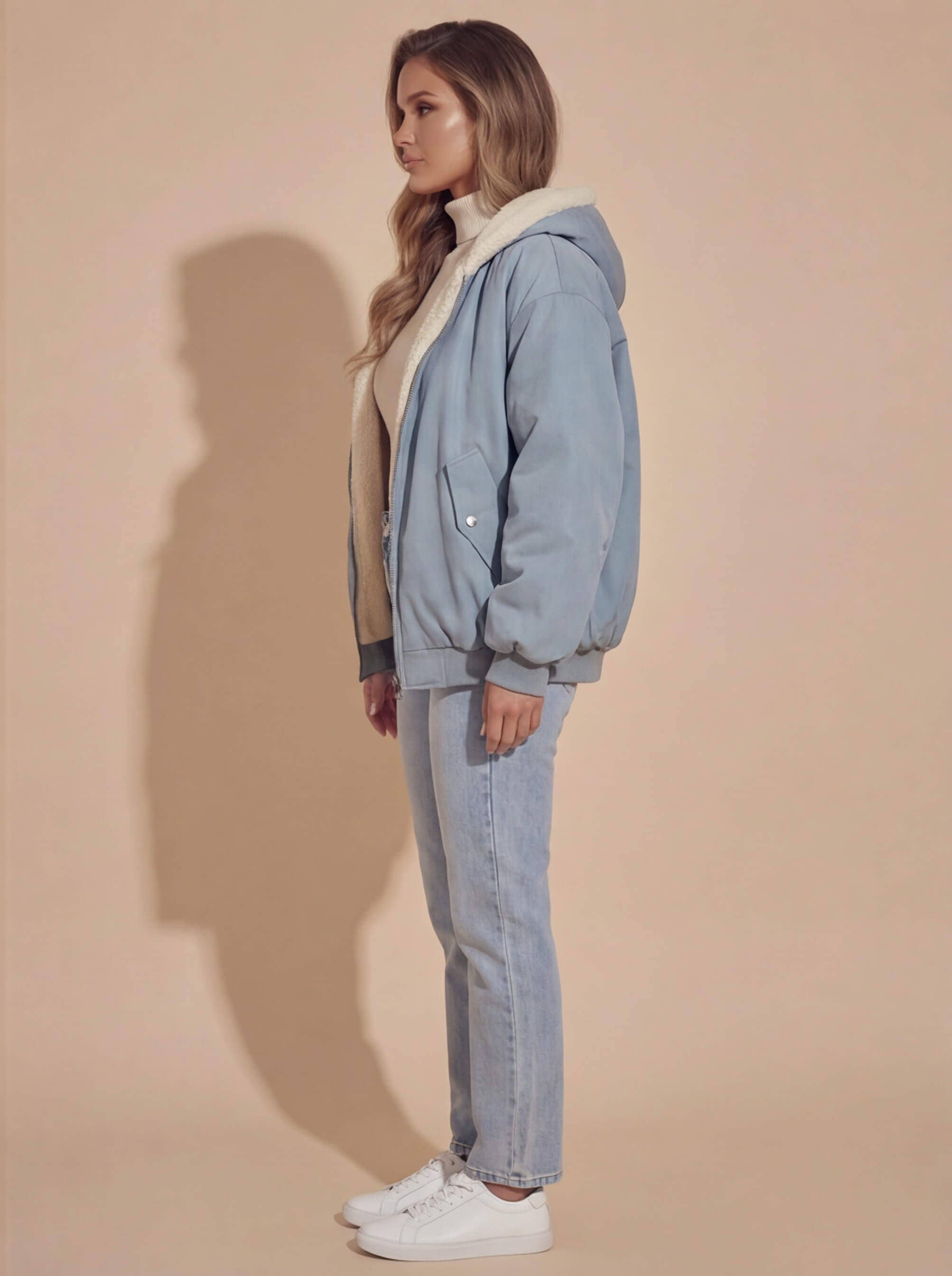 Damen Bequeme Oversized Winterjacke - Warm & Modern