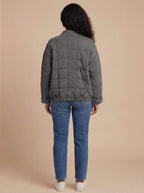 Damen Fleece-Steppjacke – Leichte Kuscheljacke für Übergang & Outdoor