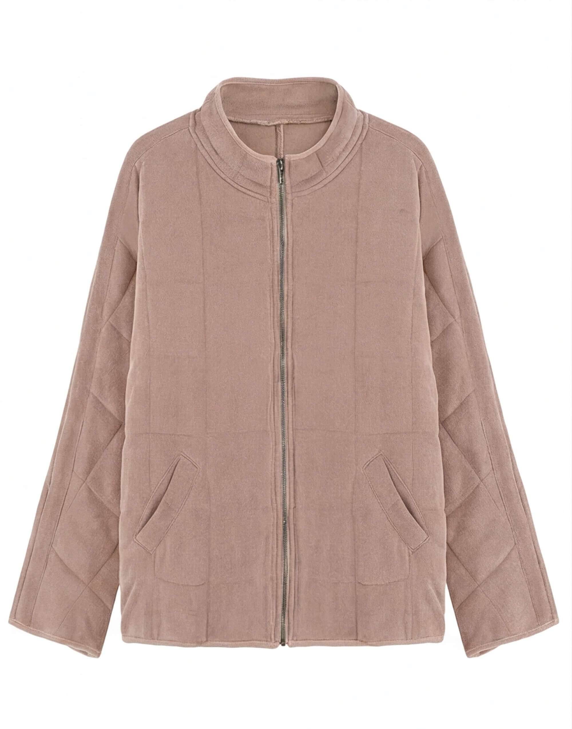 Damen Fleece-Steppjacke – Leichte Kuscheljacke für Übergang & Outdoor