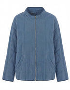Damen Fleece-Steppjacke – Leichte Kuscheljacke für Übergang & Outdoor