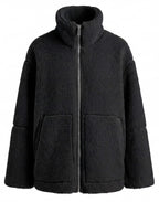 Damen Fleecejacke – Kuschelige Teddy Winterjacke mit Reißverschluss