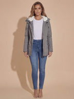 Damen Gefütterte Winterjacke mit Kapuze - Wasserdicht & Warm