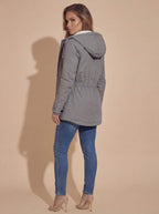Damen Gefütterte Winterjacke mit Kapuze - Wasserdicht & Warm