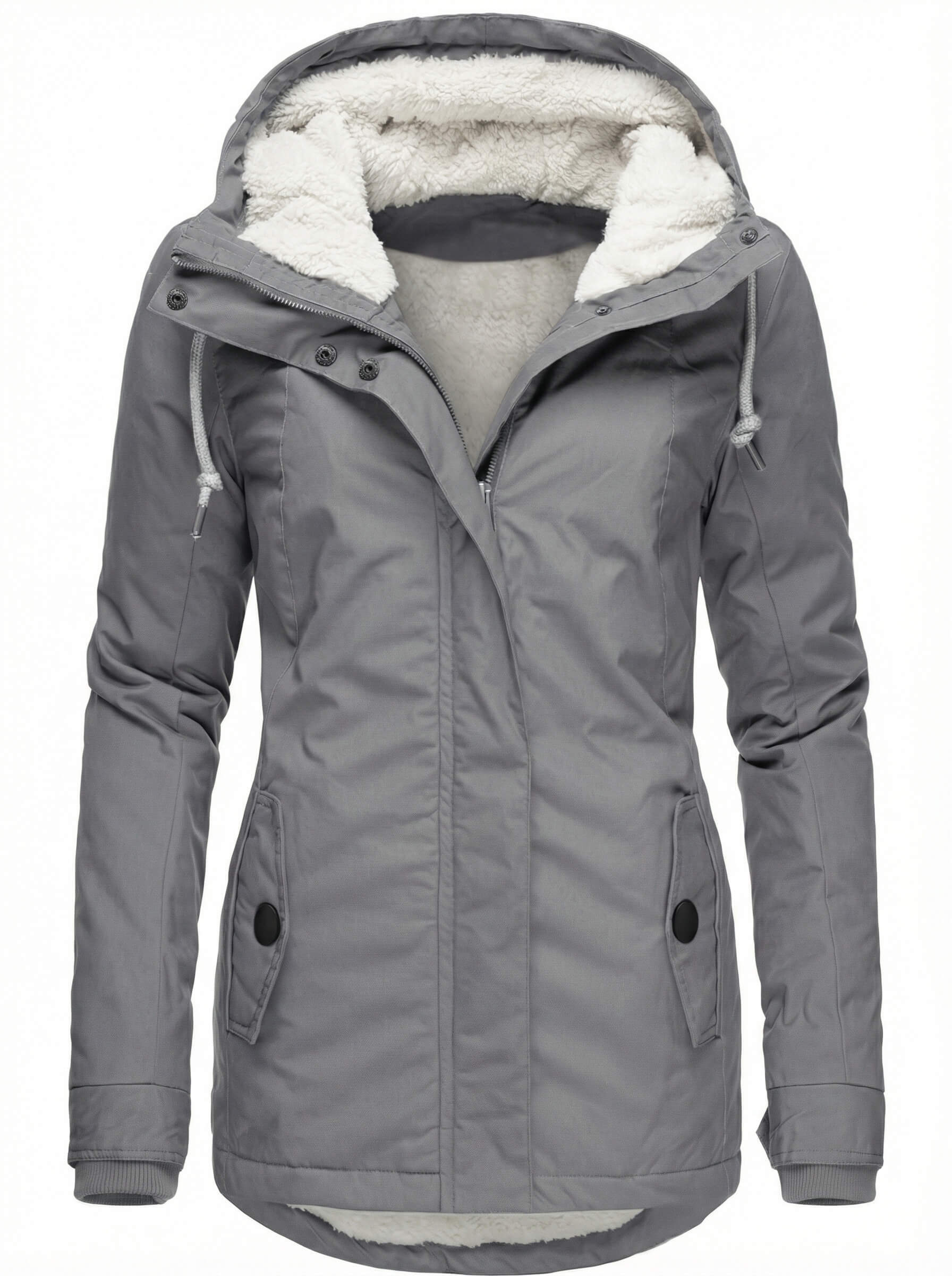 Damen Gefütterte Winterjacke mit Kapuze - Wasserdicht & Warm