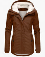 Damen Gefütterte Winterjacke mit Kapuze - Wasserdicht & Warm