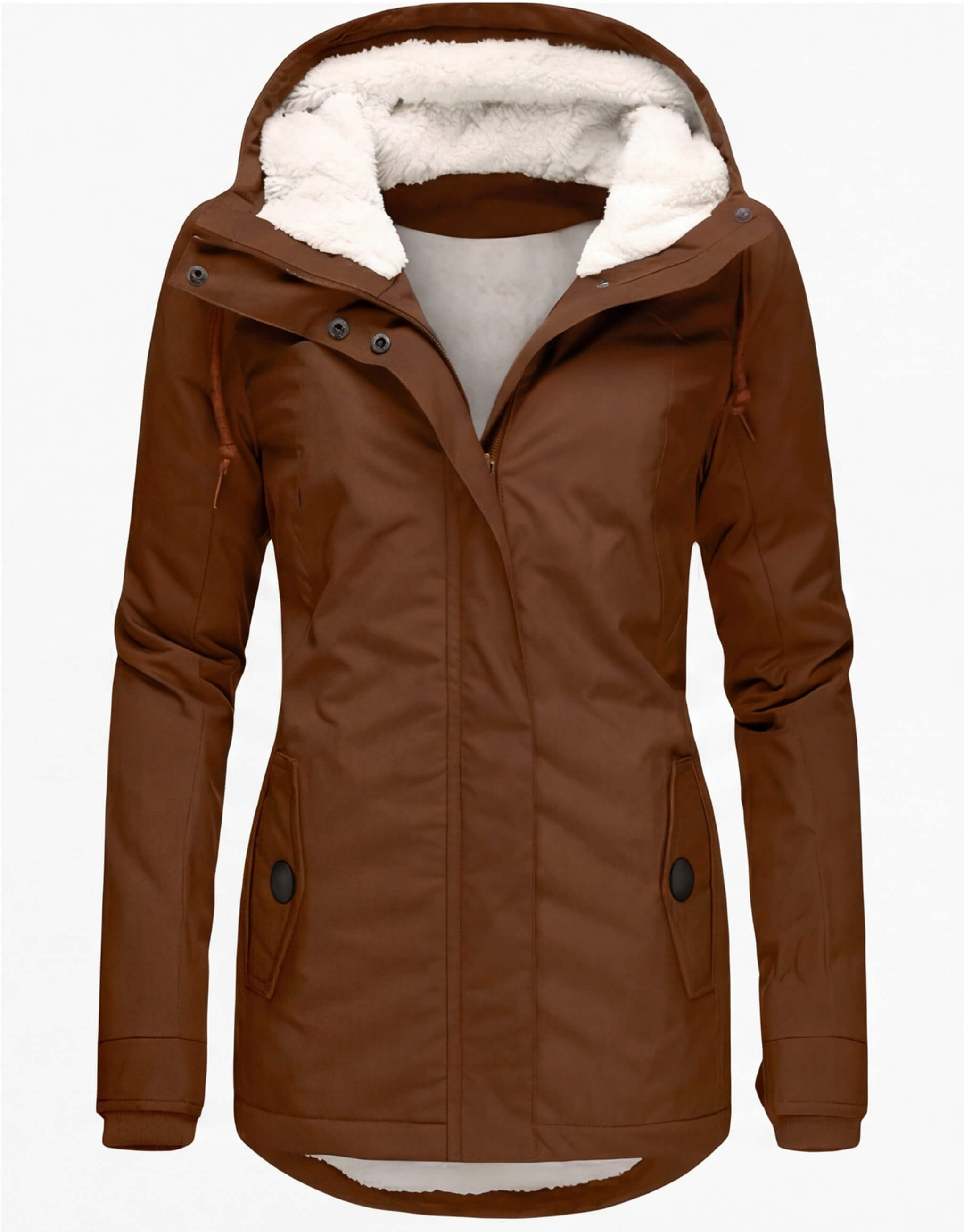 Damen Gefütterte Winterjacke mit Kapuze - Wasserdicht & Warm