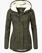 Damen Gefütterte Winterjacke mit Kapuze - Wasserdicht & Warm
