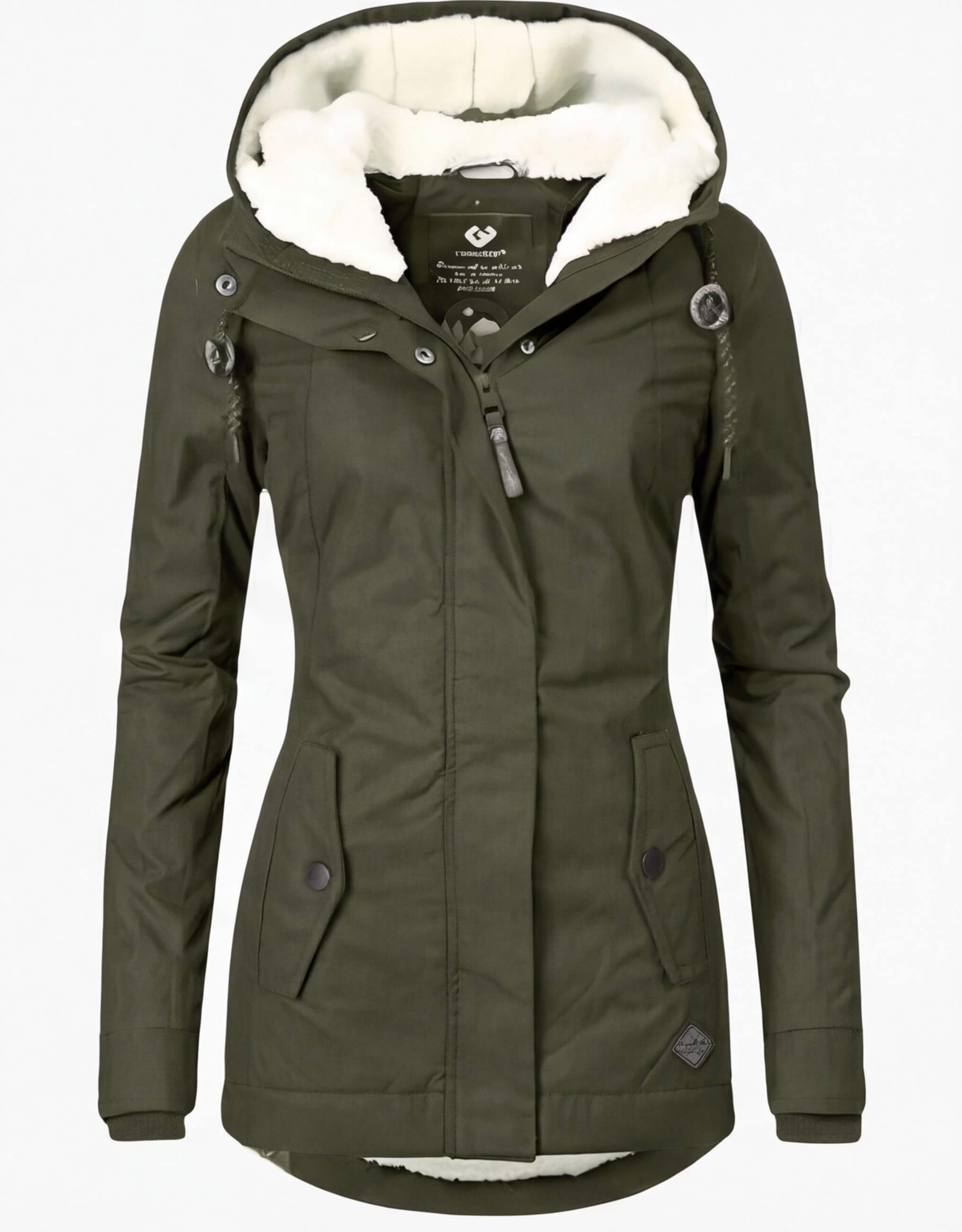 Damen Gefütterte Winterjacke mit Kapuze - Wasserdicht & Warm