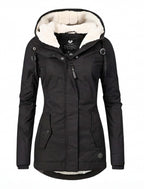 Damen Gefütterte Winterjacke mit Kapuze - Wasserdicht & Warm