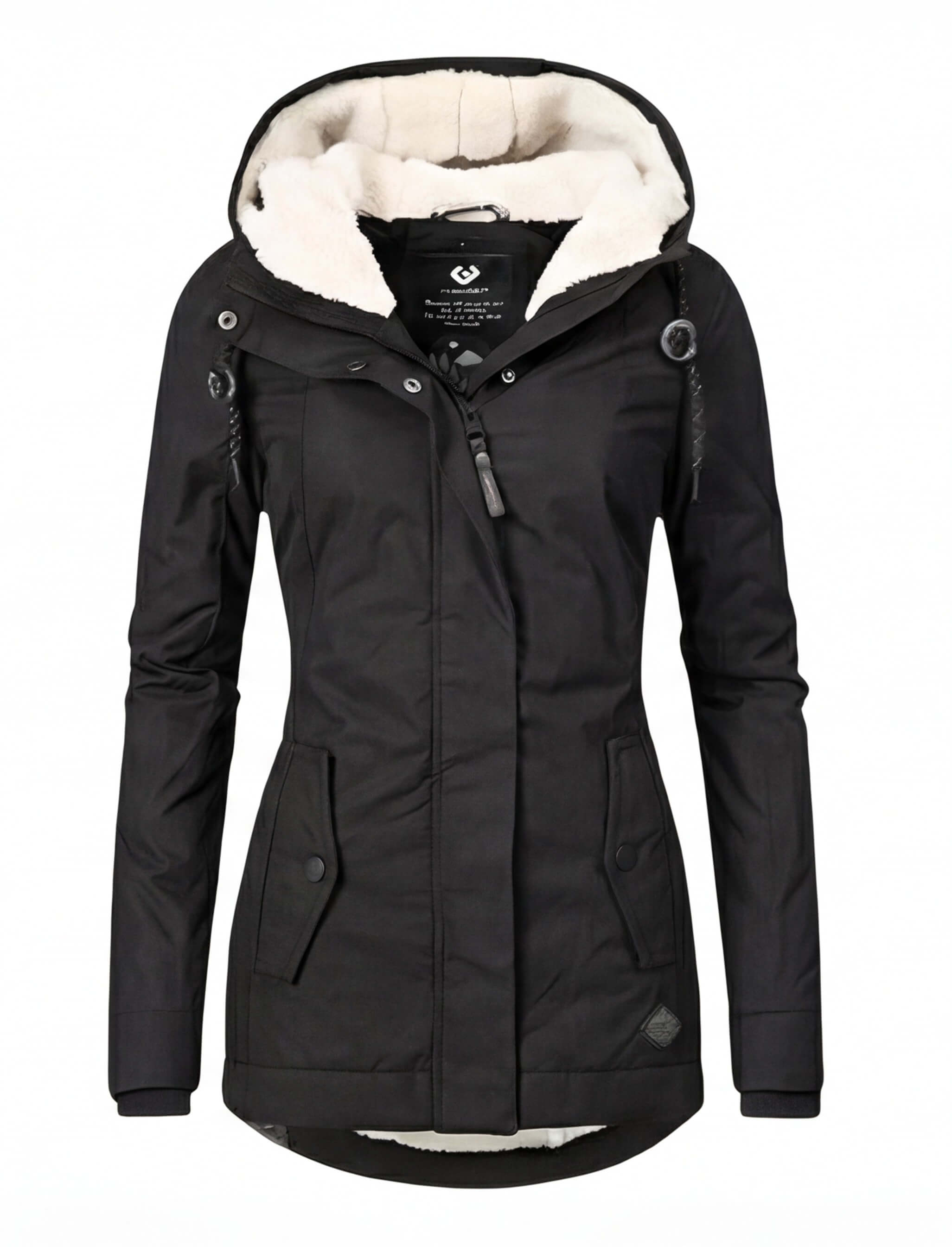 Damen Gefütterte Winterjacke mit Kapuze - Wasserdicht & Warm
