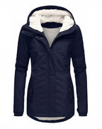 Damen Gefütterte Winterjacke mit Kapuze - Wasserdicht & Warm