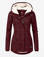 Damen Gefütterte Winterjacke mit Kapuze - Wasserdicht & Warm