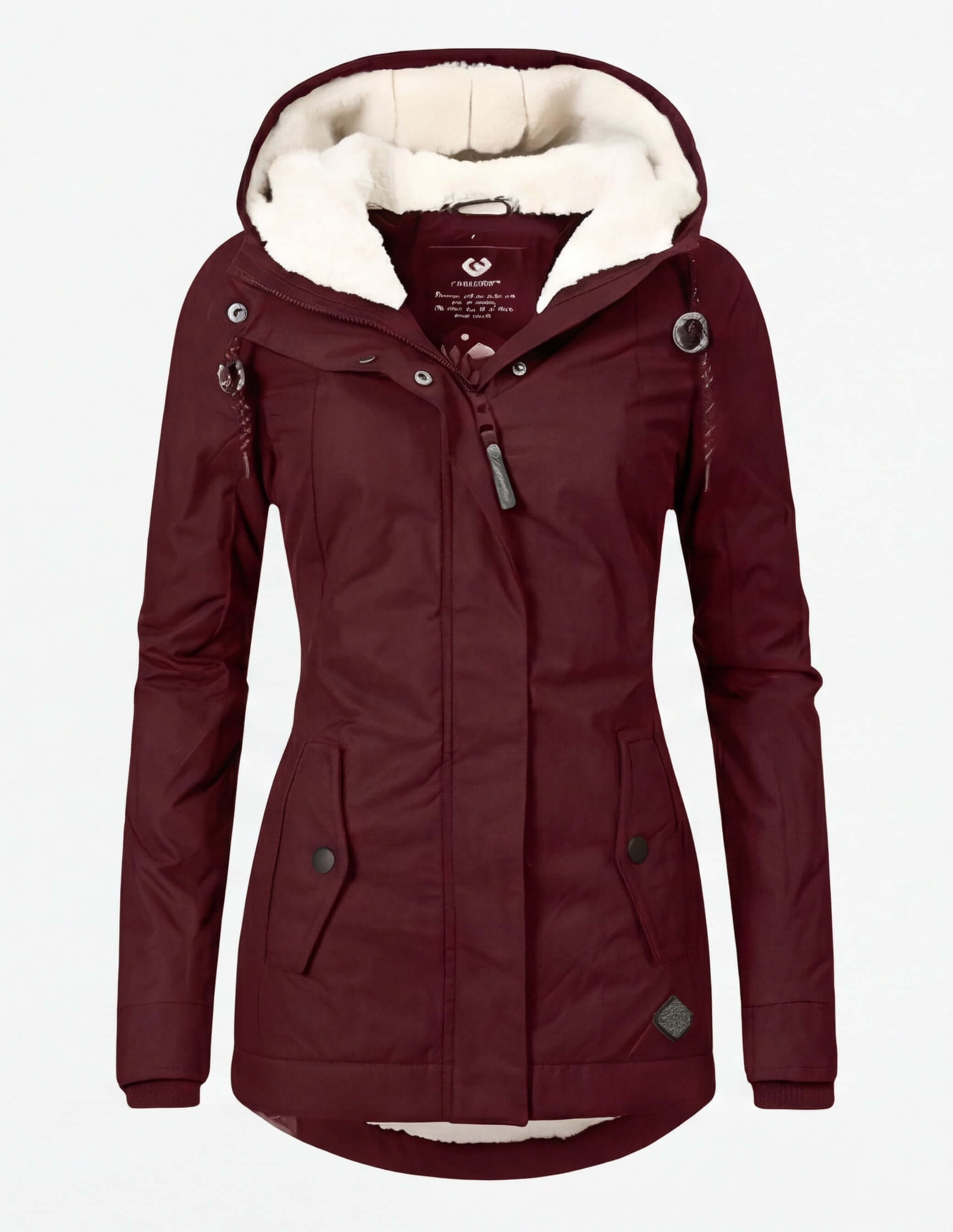 Damen Gefütterte Winterjacke mit Kapuze - Wasserdicht & Warm