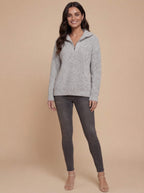 Damen Half-Zip Strickpullover – Bequem, Vielseitig & Zeitlos