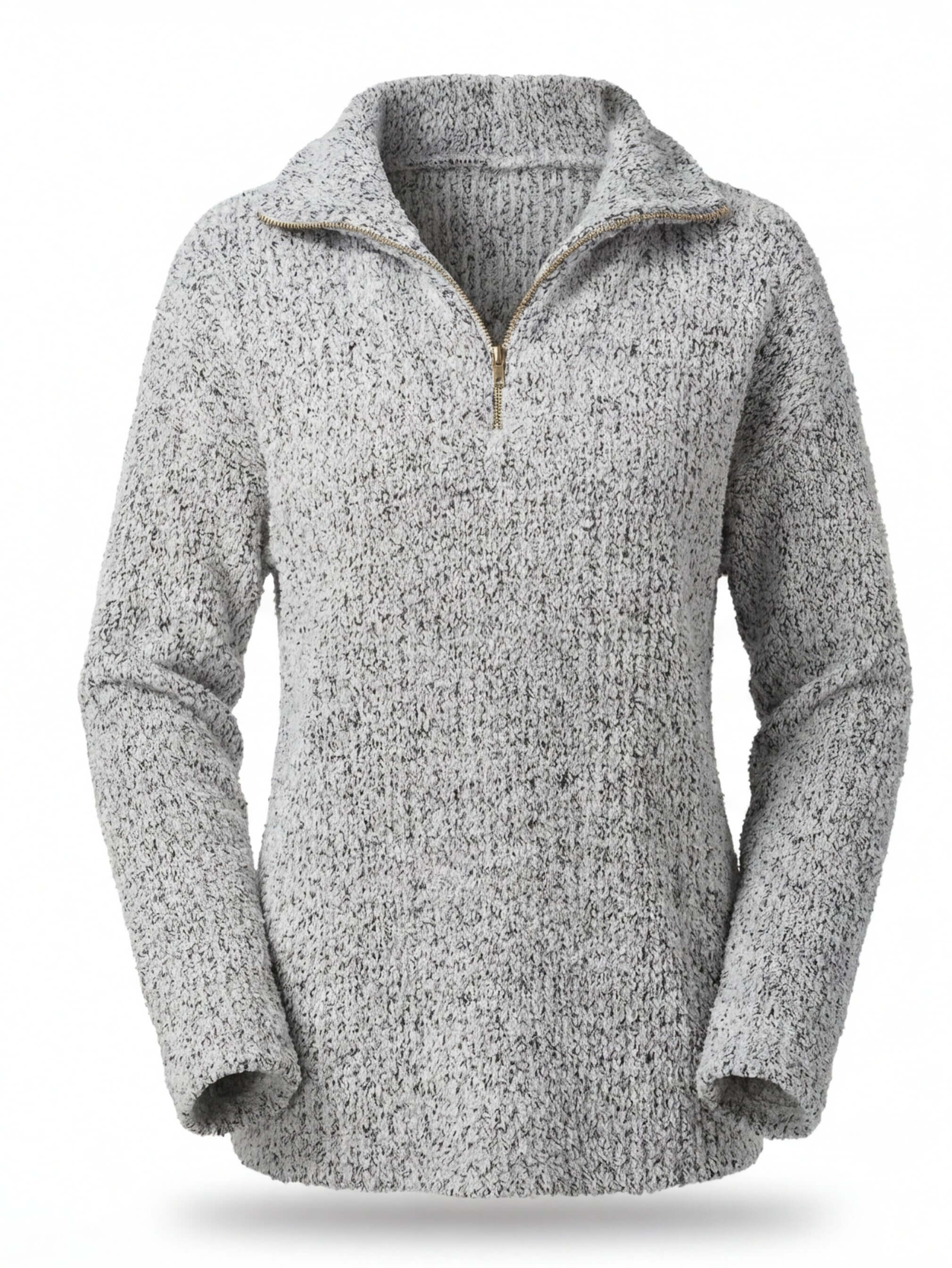 Damen Half-Zip Strickpullover – Bequem, Vielseitig & Zeitlos