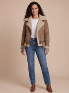 Damen Jacke – Warm, Stilvoll & Mit Kunstfellfutter
