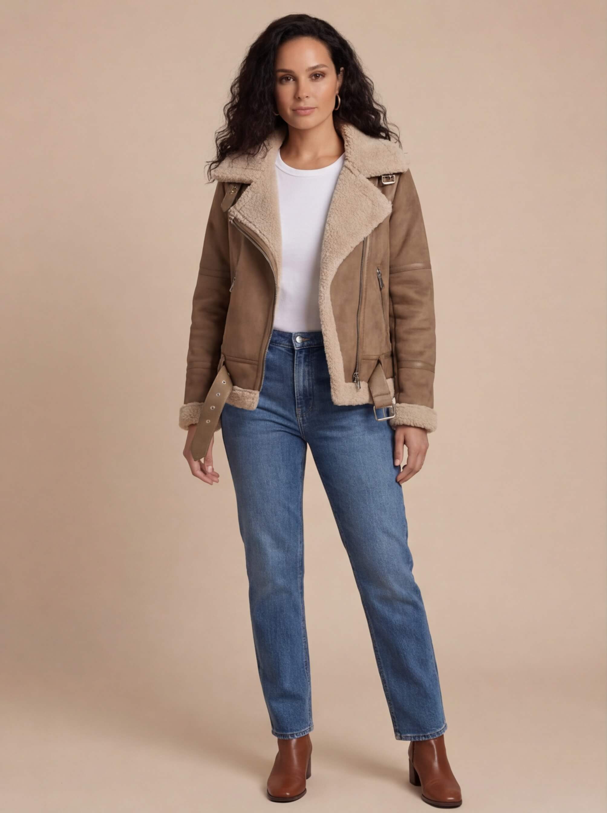 Damen Jacke – Warm, Stilvoll & Mit Kunstfellfutter