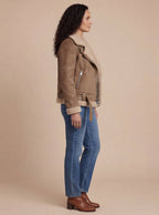 Damen Jacke – Warm, Stilvoll & Mit Kunstfellfutter