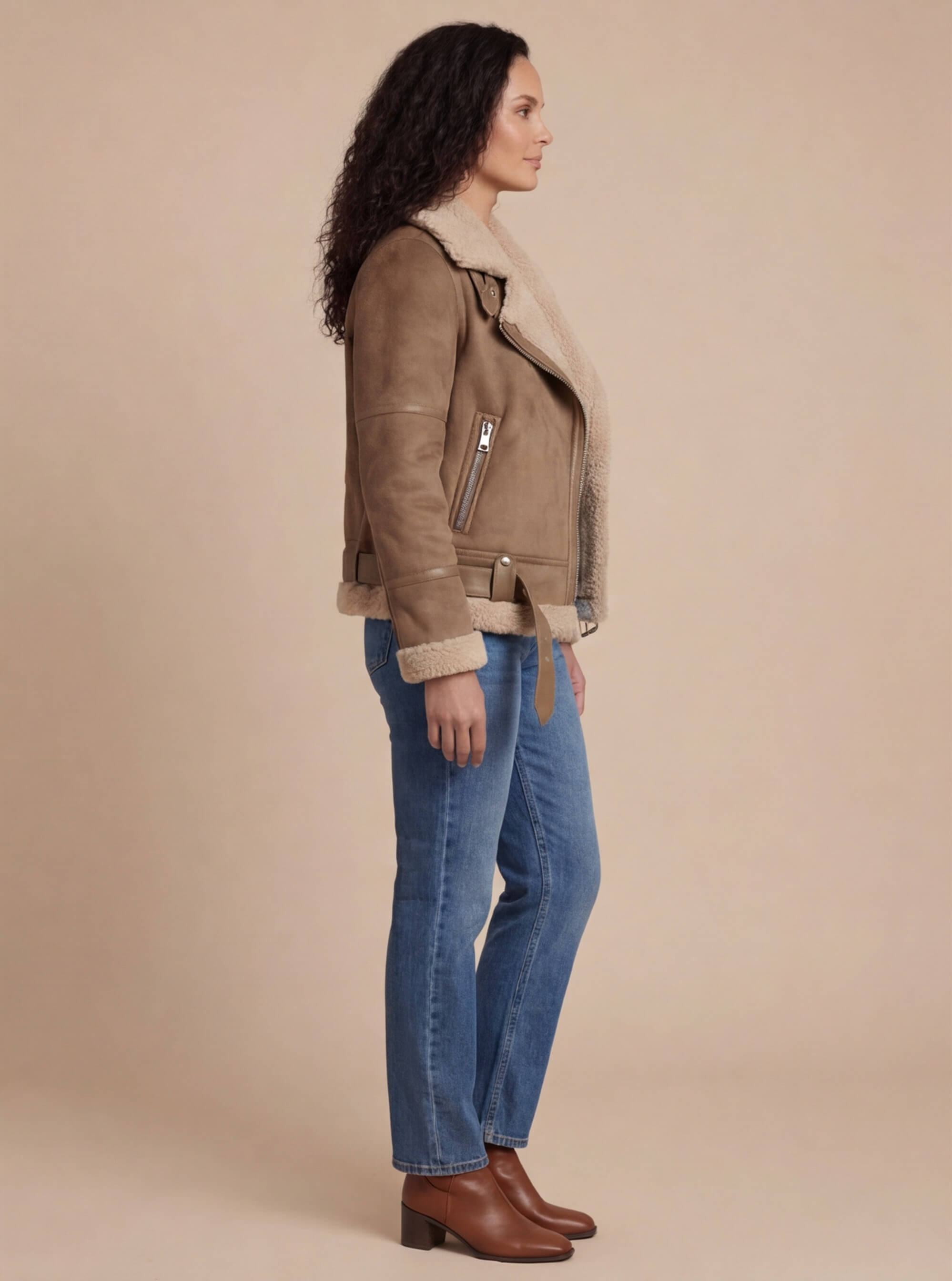 Damen Jacke – Warm, Stilvoll & Mit Kunstfellfutter