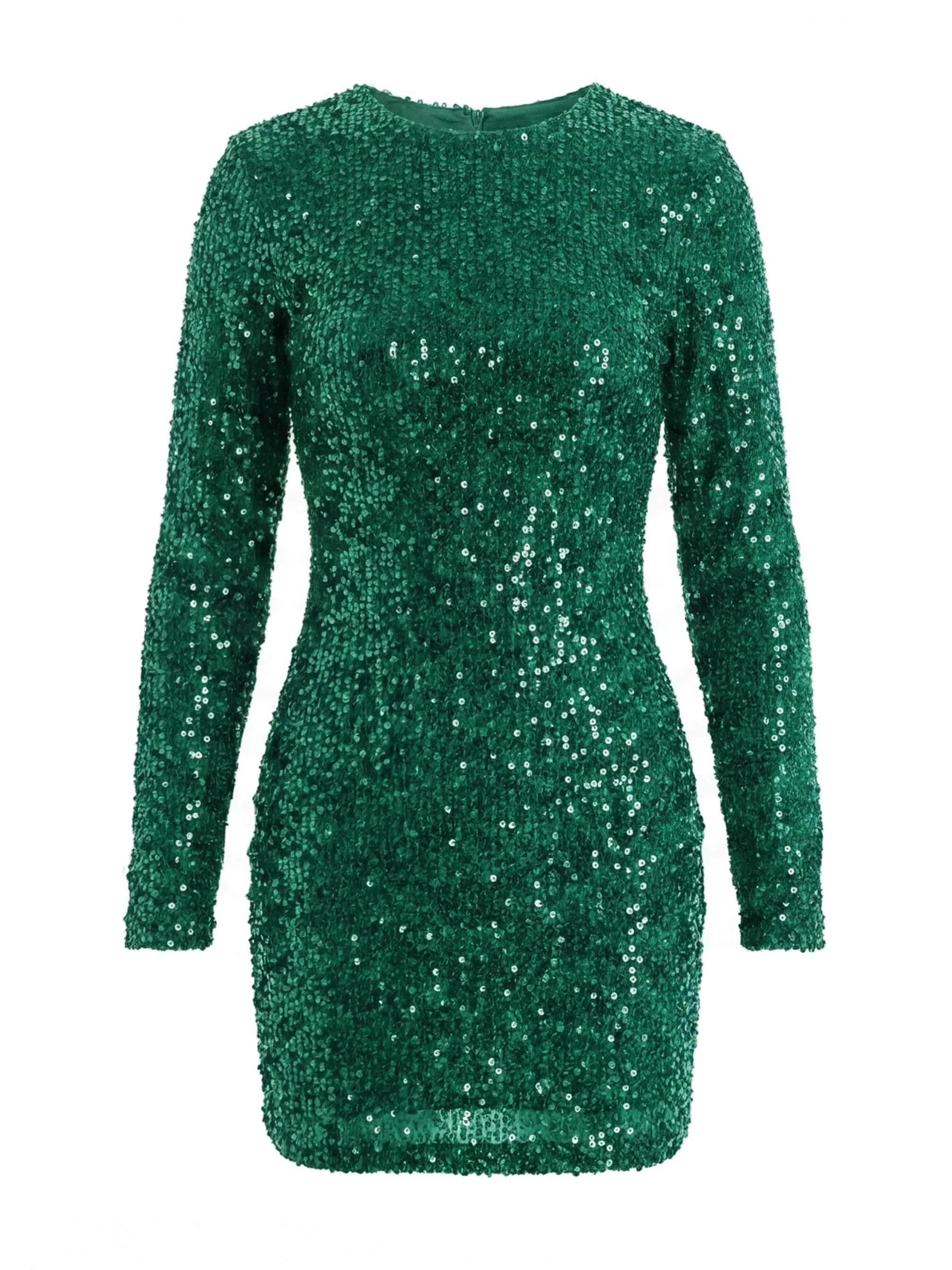 Damen Kleid – Glitzerndes Rückenfrei Mini Party Dress