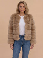 Damen Kunstfelljacke – Elegant, Warm & Stilvoll