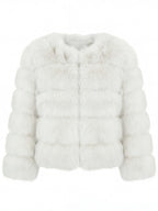 Damen Kunstfelljacke – Elegant, Warm & Stilvoll