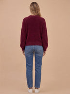 Damen Kuschelpullover – Weicher Flausch-Strick für Herbst & Winter