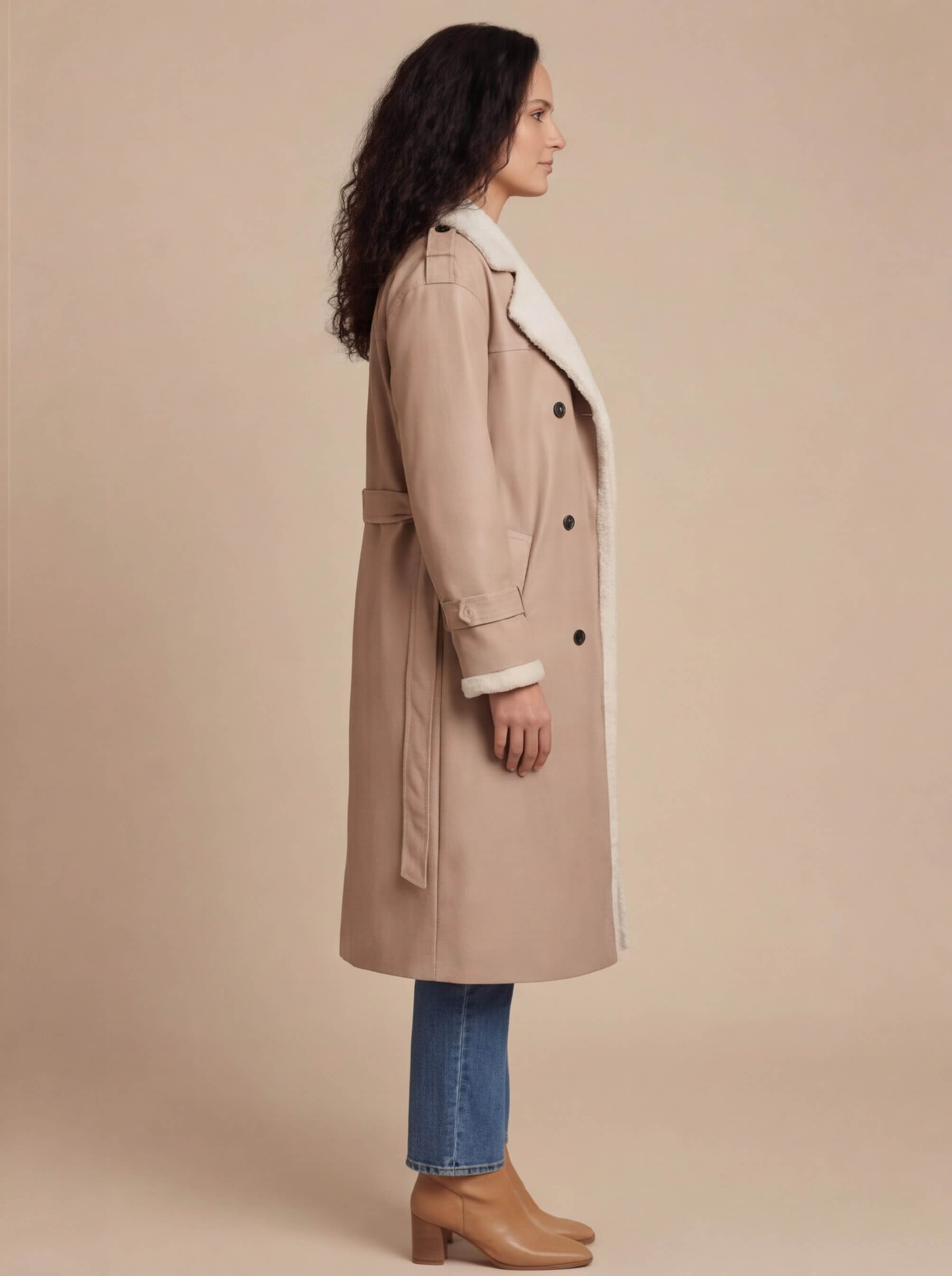 Damen Langer Mantel – Elegant, Warm & Zeitlos