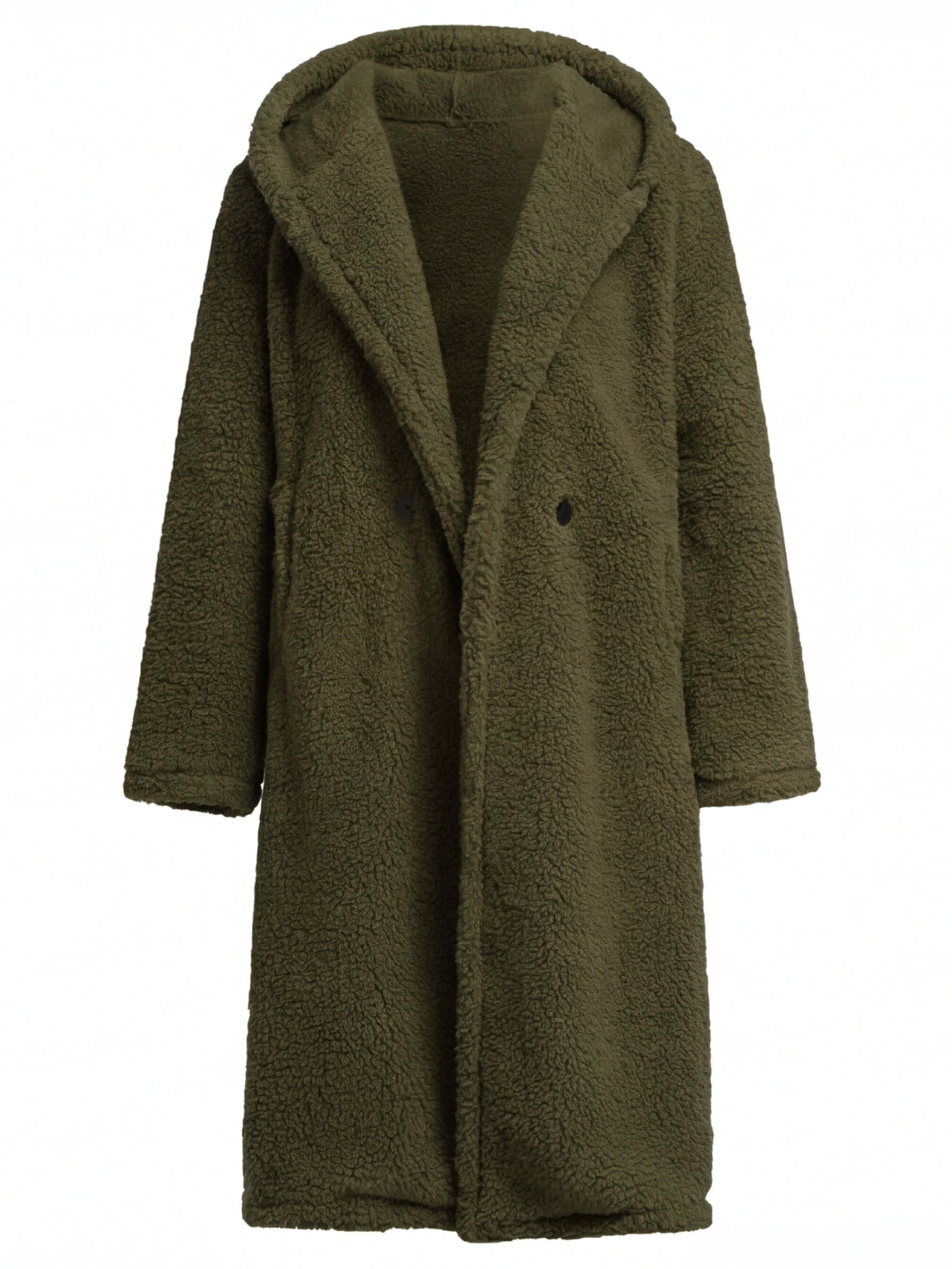 Damen Wintermantel – Kuscheliger Teddy Long Coat