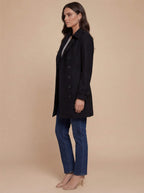 Damen Mantel – Klassischer Zweireihiger Chic Coat