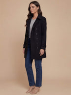 Damen Mantel – Klassischer Zweireihiger Chic Coat