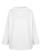 Damen Oversize Sweatshirt – Minimalistischer Stehkragen Pullover