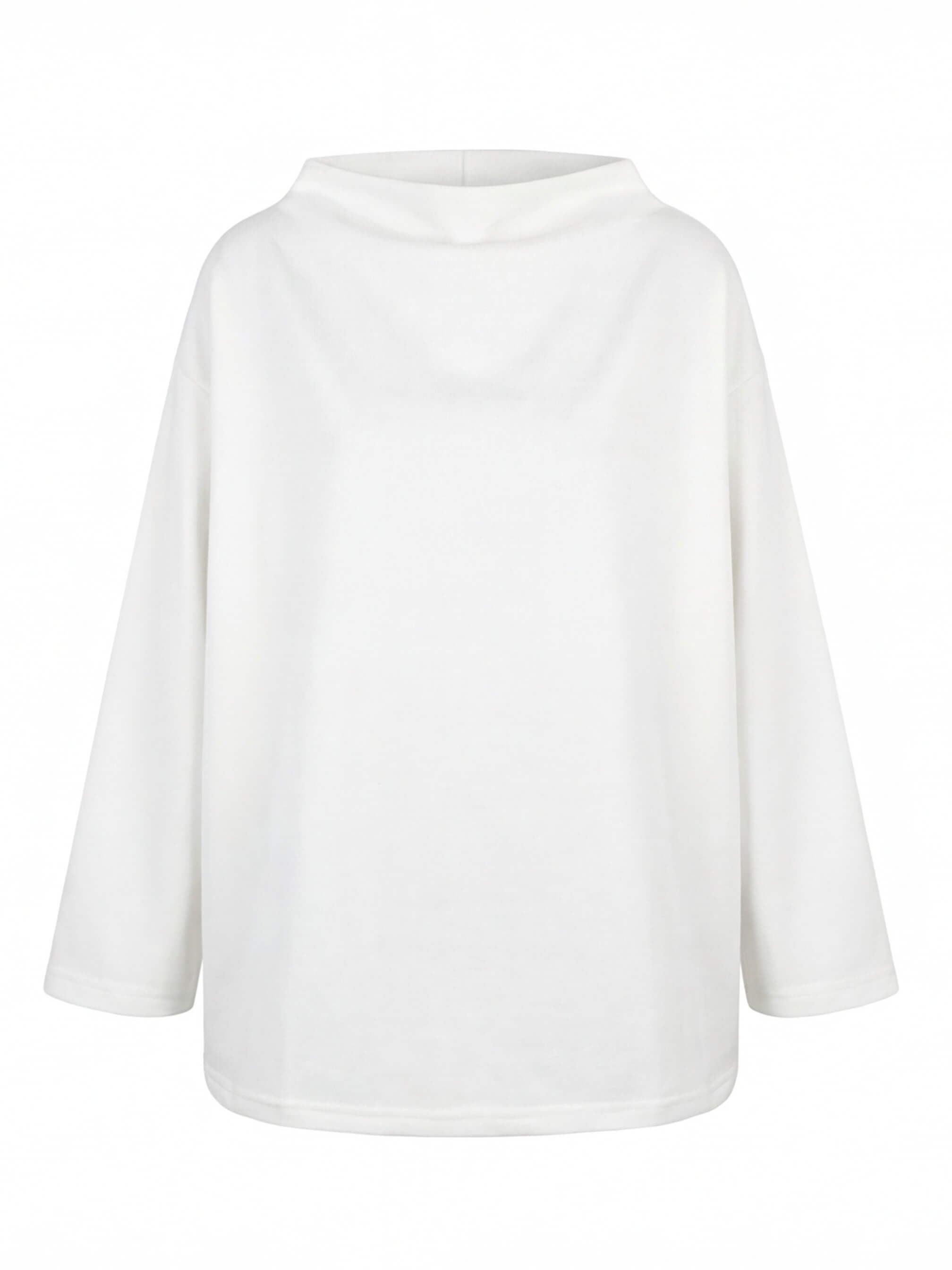 Damen Oversize Sweatshirt – Minimalistischer Stehkragen Pullover