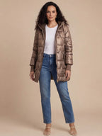 Damen Pufferjacke – Warme, Leichte & Stylische Steppjacke mit Kapuze