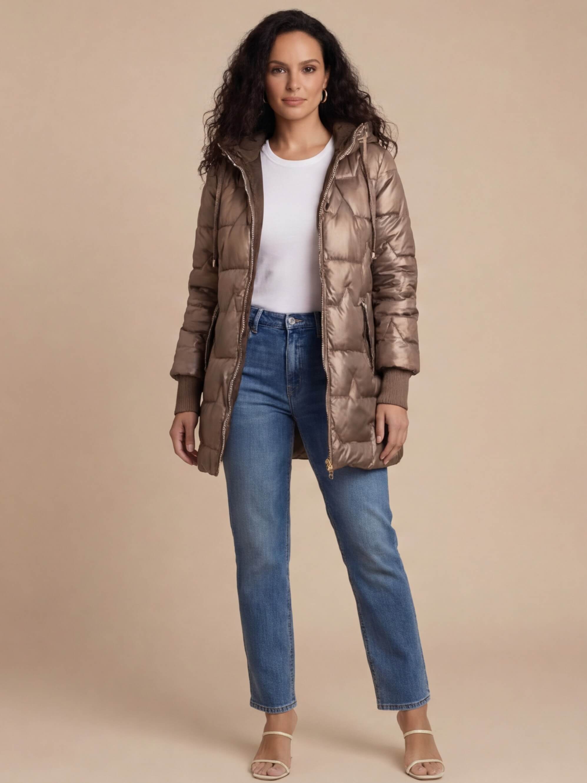 Damen Pufferjacke – Warme, Leichte & Stylische Steppjacke mit Kapuze