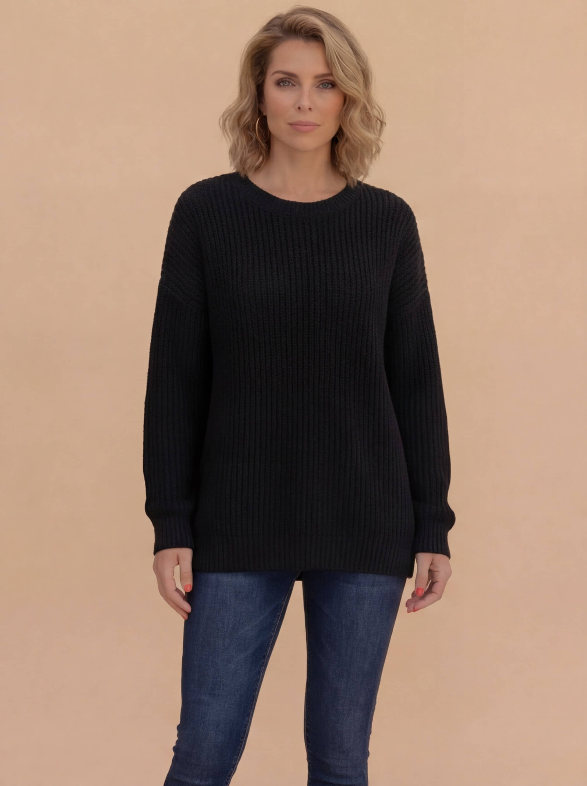 Damen Pullover – Oversize Grobstrick Sweater