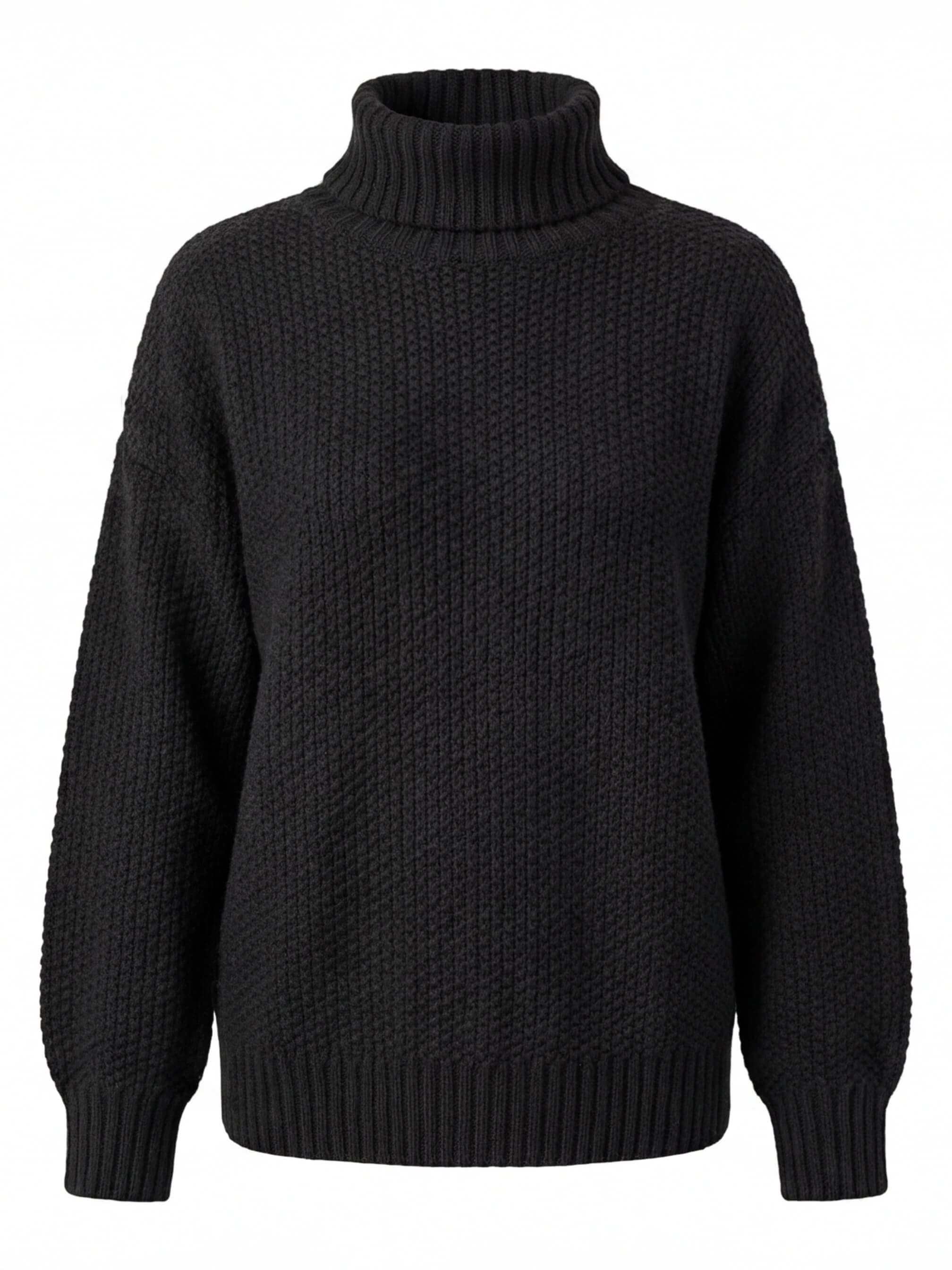 Damen Pullover – Oversized, Warm & Strukturierter Waffelstrick