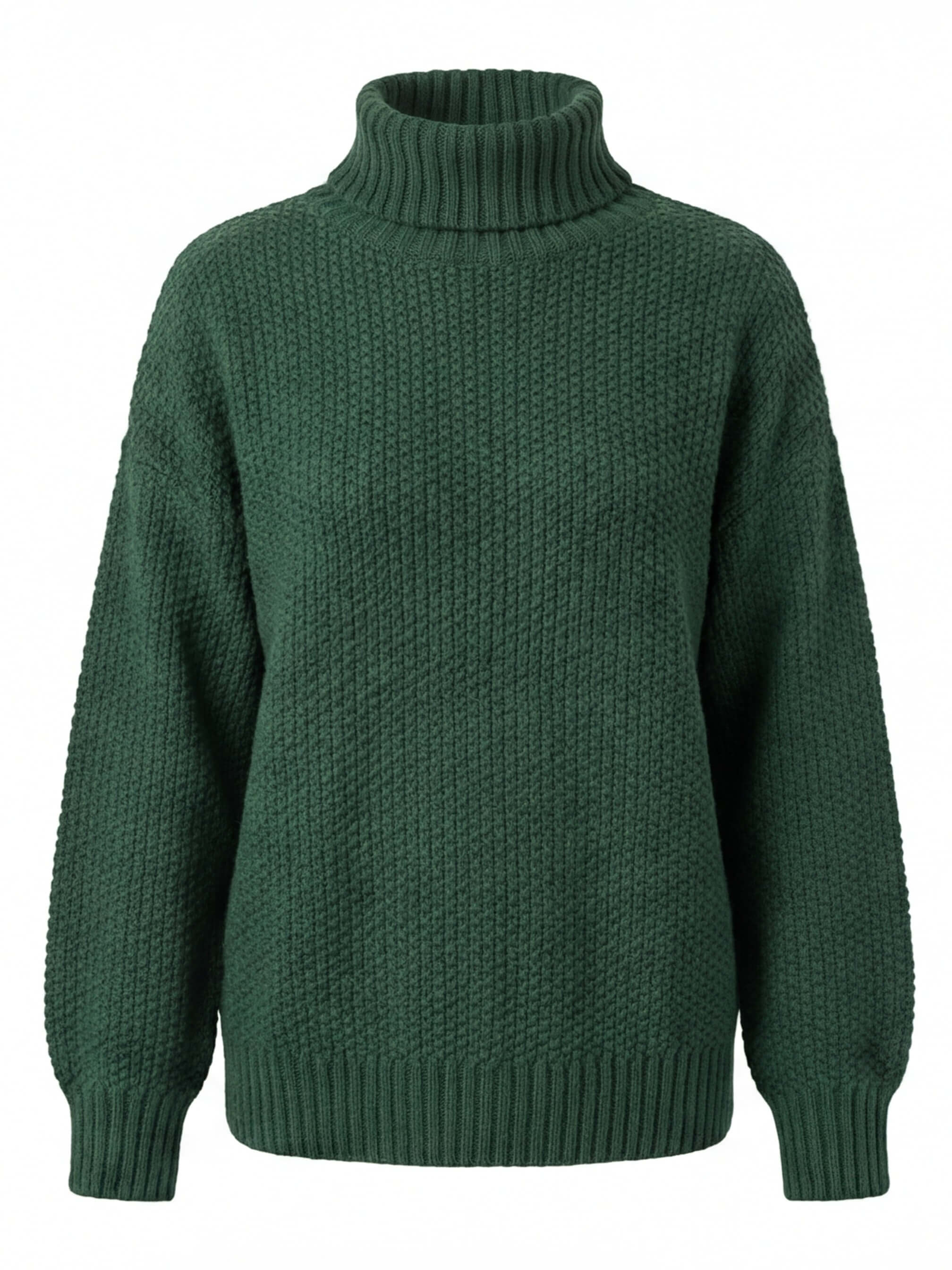 Damen Pullover – Oversized, Warm & Strukturierter Waffelstrick