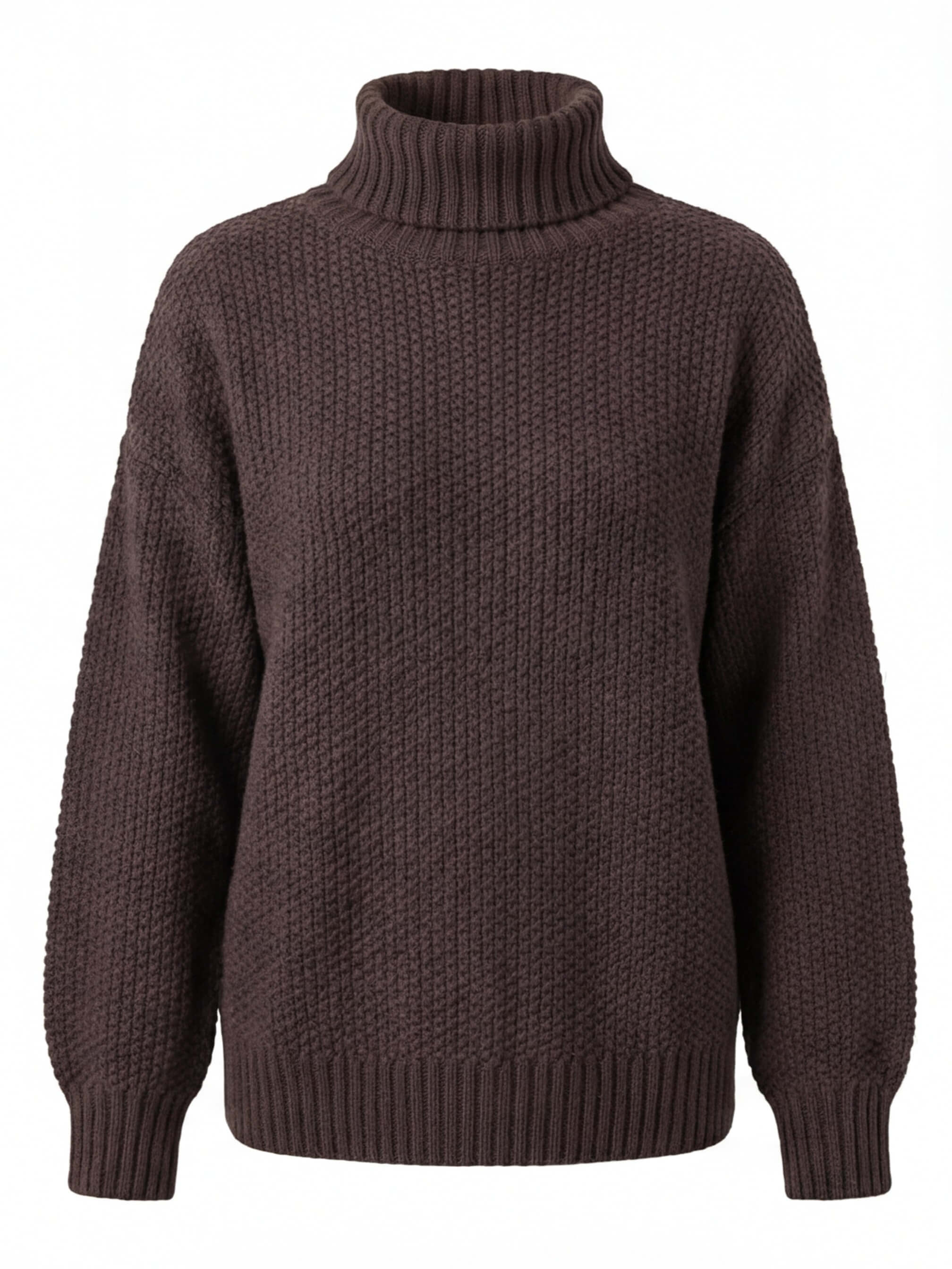 Damen Pullover – Oversized, Warm & Strukturierter Waffelstrick