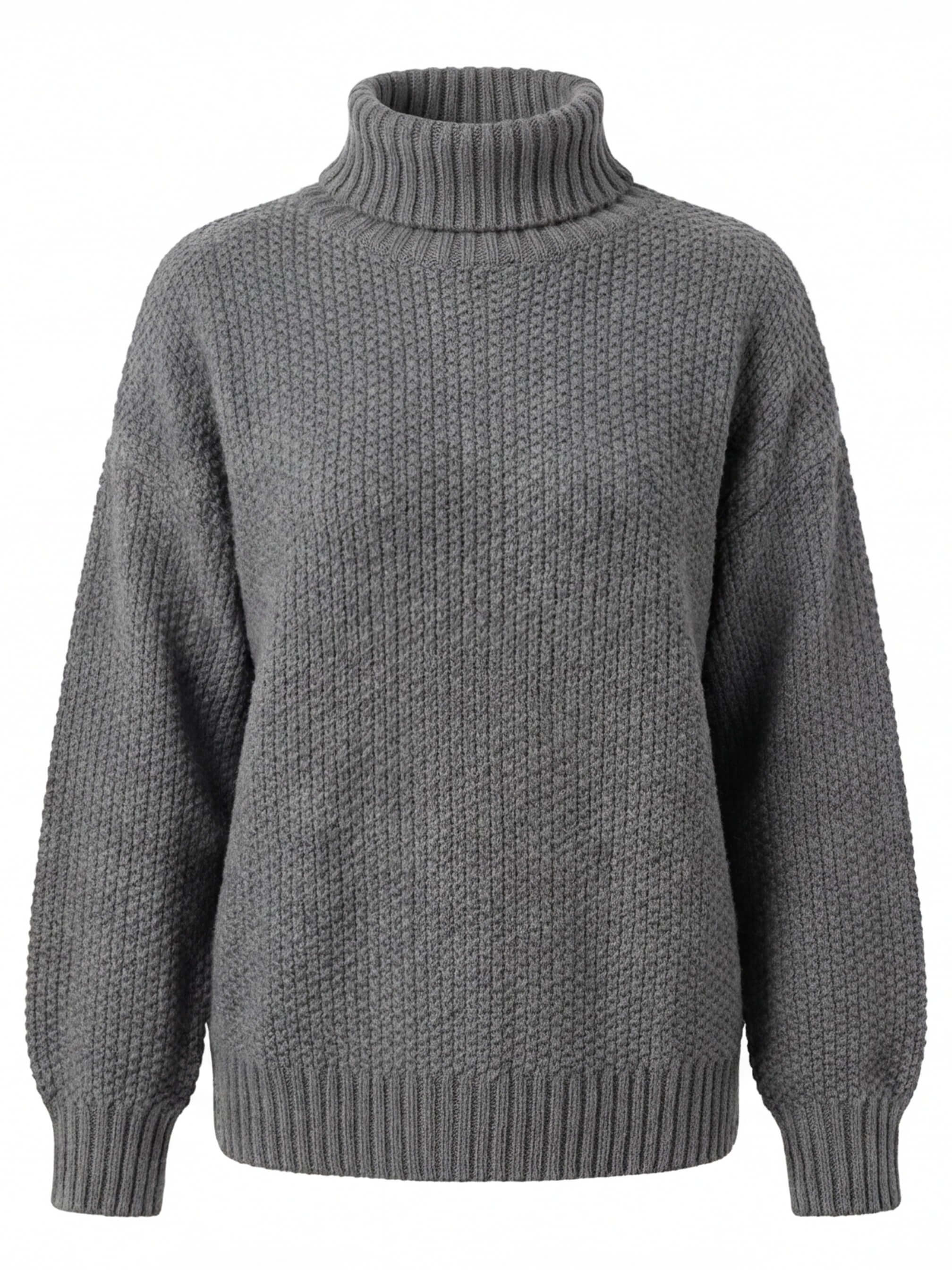 Damen Pullover – Oversized, Warm & Strukturierter Waffelstrick