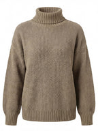 Damen Pullover – Oversized, Warm & Strukturierter Waffelstrick